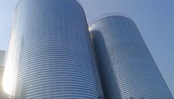 华南热作学院2座混凝土高架卷板仓